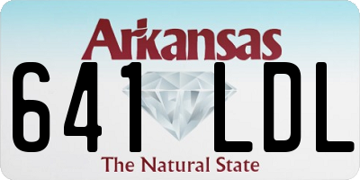 AR license plate 641LDL