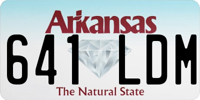 AR license plate 641LDM