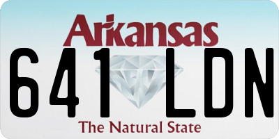 AR license plate 641LDN