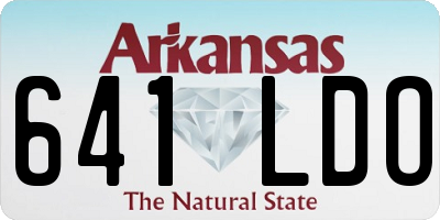 AR license plate 641LDO