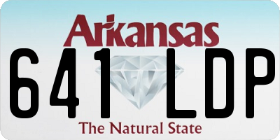 AR license plate 641LDP