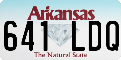 AR license plate 641LDQ