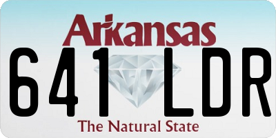 AR license plate 641LDR
