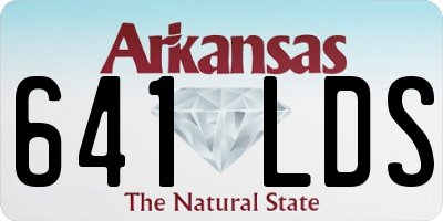 AR license plate 641LDS