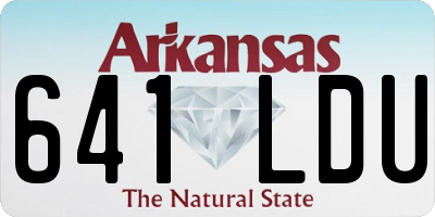 AR license plate 641LDU