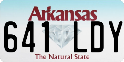 AR license plate 641LDY