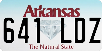 AR license plate 641LDZ