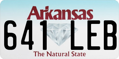 AR license plate 641LEB