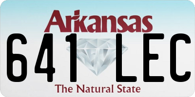 AR license plate 641LEC