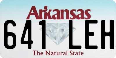 AR license plate 641LEH