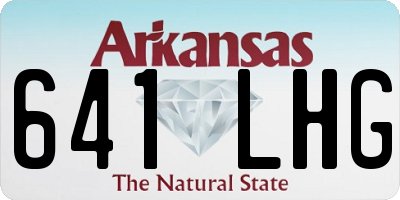 AR license plate 641LHG