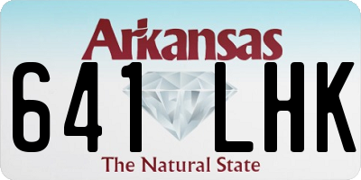 AR license plate 641LHK