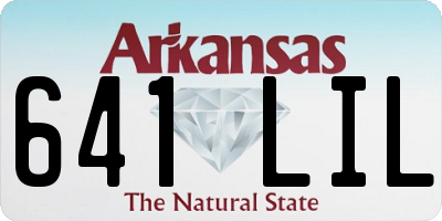 AR license plate 641LIL