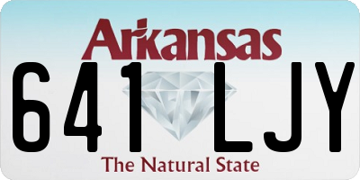AR license plate 641LJY