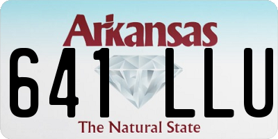AR license plate 641LLU