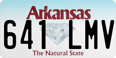 AR license plate 641LMV