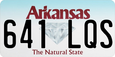 AR license plate 641LQS