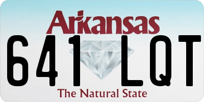 AR license plate 641LQT