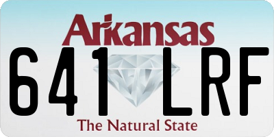 AR license plate 641LRF