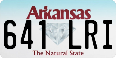 AR license plate 641LRI