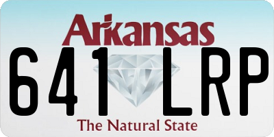 AR license plate 641LRP