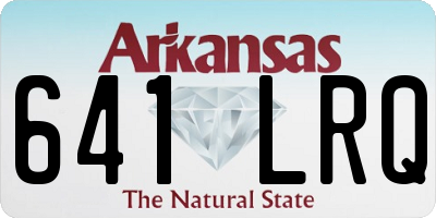 AR license plate 641LRQ