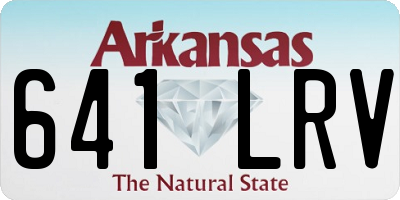 AR license plate 641LRV