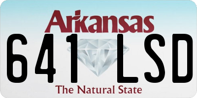 AR license plate 641LSD