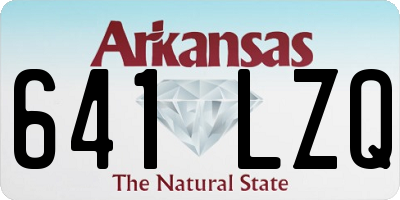 AR license plate 641LZQ