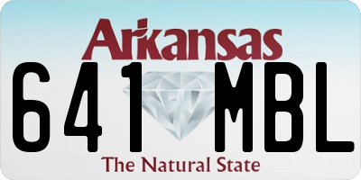 AR license plate 641MBL