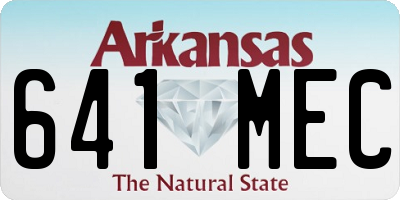 AR license plate 641MEC