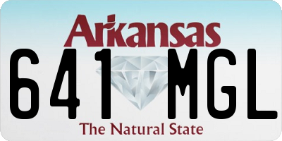 AR license plate 641MGL