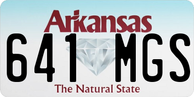 AR license plate 641MGS