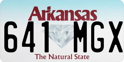 AR license plate 641MGX