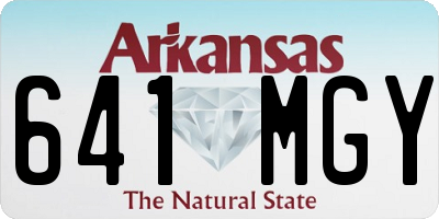 AR license plate 641MGY