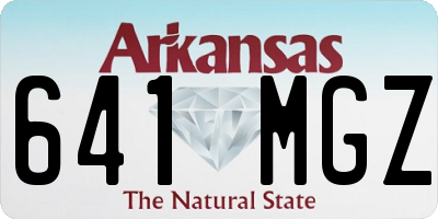 AR license plate 641MGZ