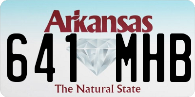 AR license plate 641MHB