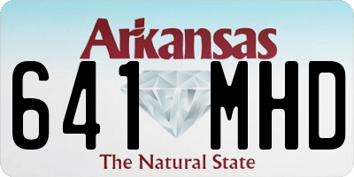 AR license plate 641MHD