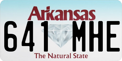 AR license plate 641MHE