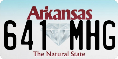AR license plate 641MHG