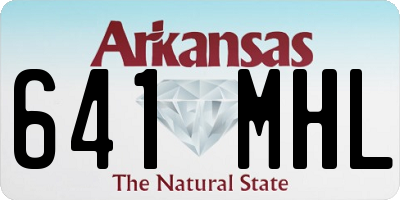 AR license plate 641MHL