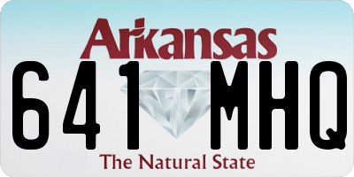 AR license plate 641MHQ