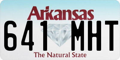 AR license plate 641MHT