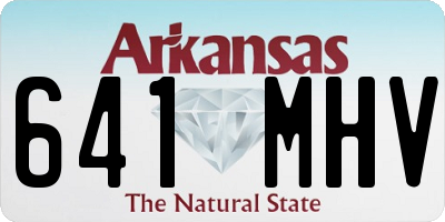 AR license plate 641MHV