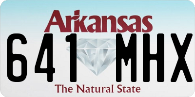 AR license plate 641MHX