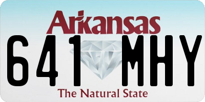 AR license plate 641MHY