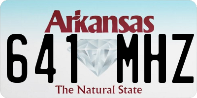 AR license plate 641MHZ
