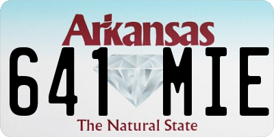 AR license plate 641MIE