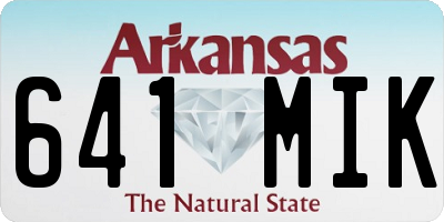 AR license plate 641MIK