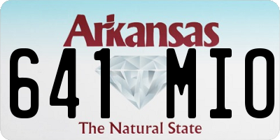 AR license plate 641MIO